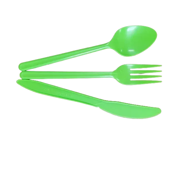 ECO-FRIENDLY 7" Disposable Biodegradable Cornstarch Cutlery Set for Parties
