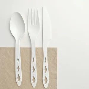 Biodegradable Tableware Cutlery Set Fork Spoon Knife 5"