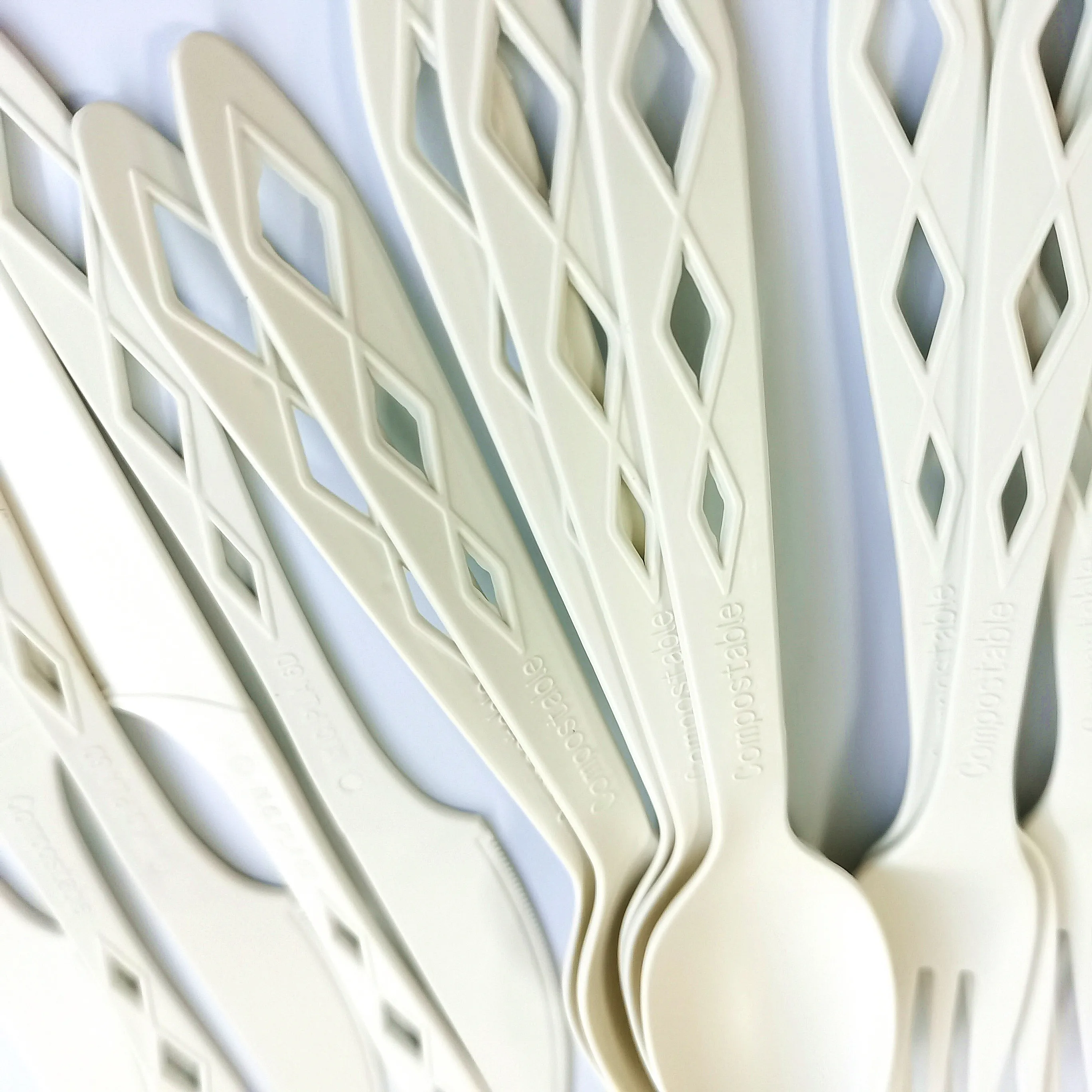100% Biodegradable CPLA Disposable Cutlery Set 6.5 Inch Good Quality Eco-Friendly Cutlery