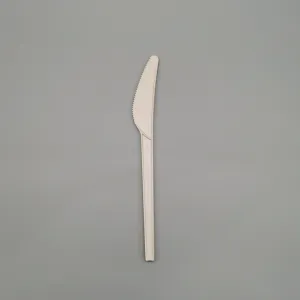 6.5 Inch 100% Compostable CPLA Knife Disposable Cutlery