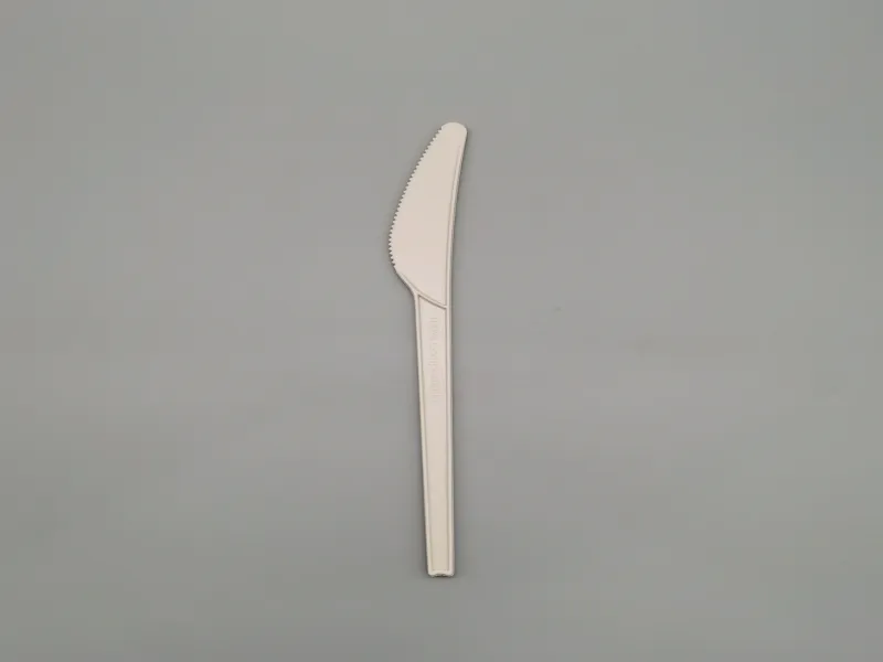 6.5 Inch 100% Compostable CPLA Knife Disposable Cutlery