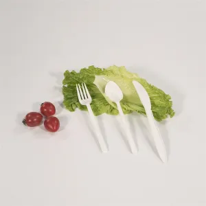 High Quality Directly Supply Disposable C.PLA Plastic Cutlery- FORK SPOON KNIFE