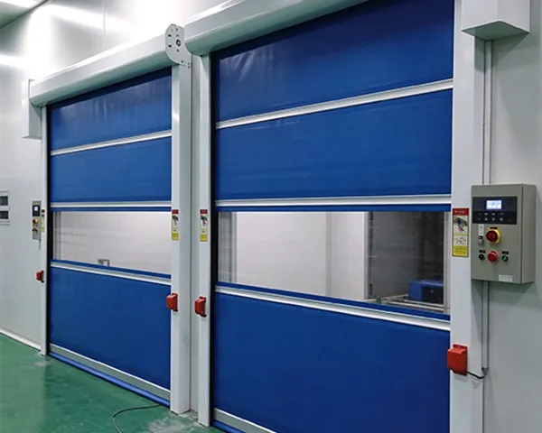 Logistics warehousing PVC fast rolling door