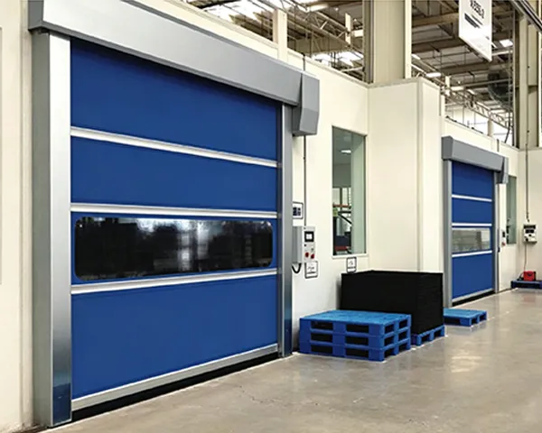 Dustproof sealed PVC fast rolling shutter door
