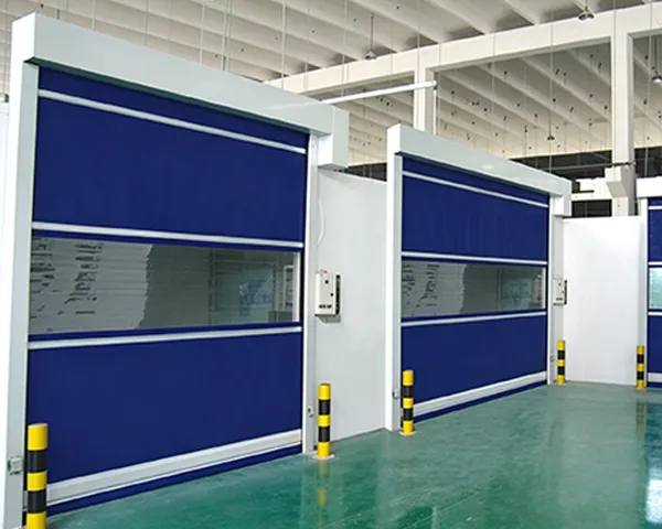 High speed automatic PVC fast rolling shutter door
