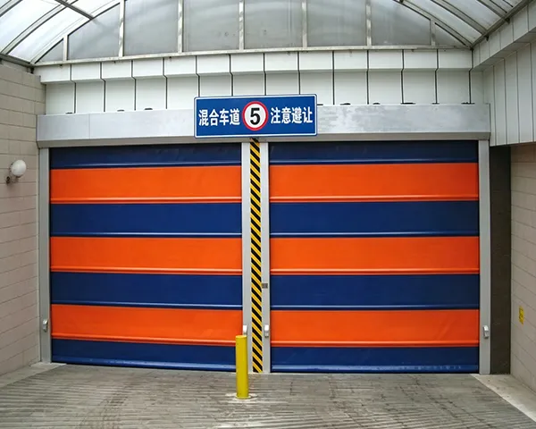 Windproof and durable quick stacking door