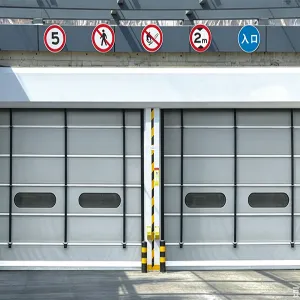 Automatic induction rapid stacking door