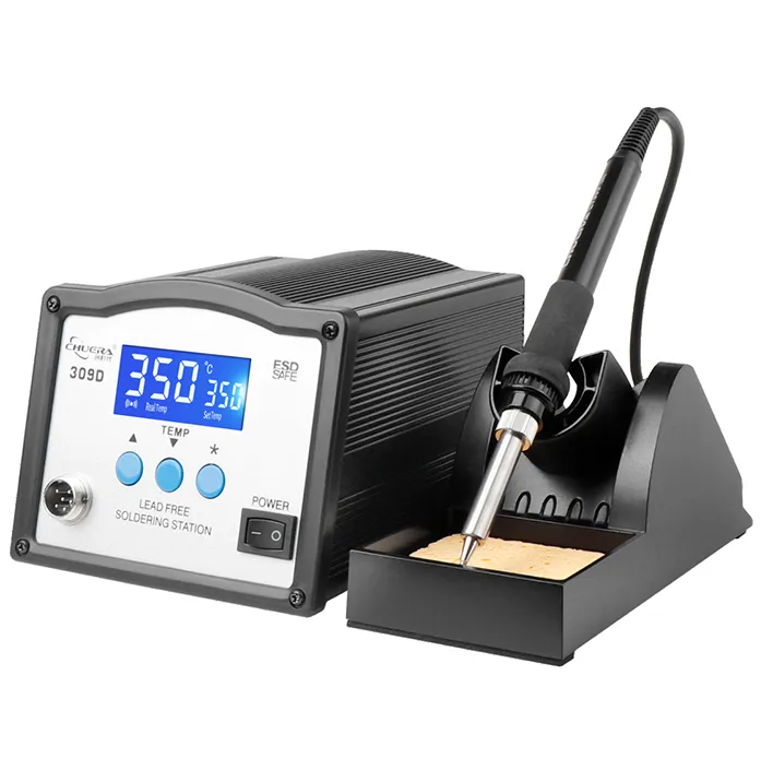 CHUERA-309D LCD Lead-Free Soldering Station with Temperature Alarm