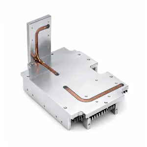 Copper-Embedded Aluminum Heat Sink CNC Component