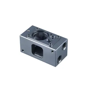 OEM Hard Oxidation Aluminum Machined Base Block for Linear Motion Automated Assembly Stations