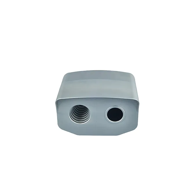 CNC Aluminum Dual Threaded Valve Block