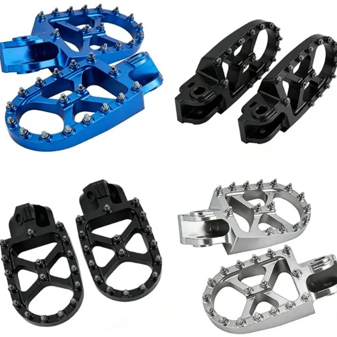 Custom CNC Aluminum Foot Pegs for Motorcycle and Bike