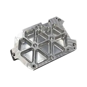 CNC Machined Aluminum Base Plate with Weight-Relief Pockets