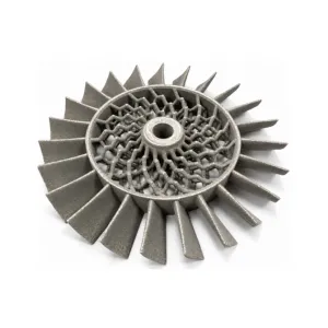 Metal 3D Printed Turbine Impeller with Internal Lattice Core