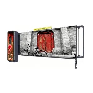 LLZH-D106-G Canvas Lightbox Advertising Barrier Gate