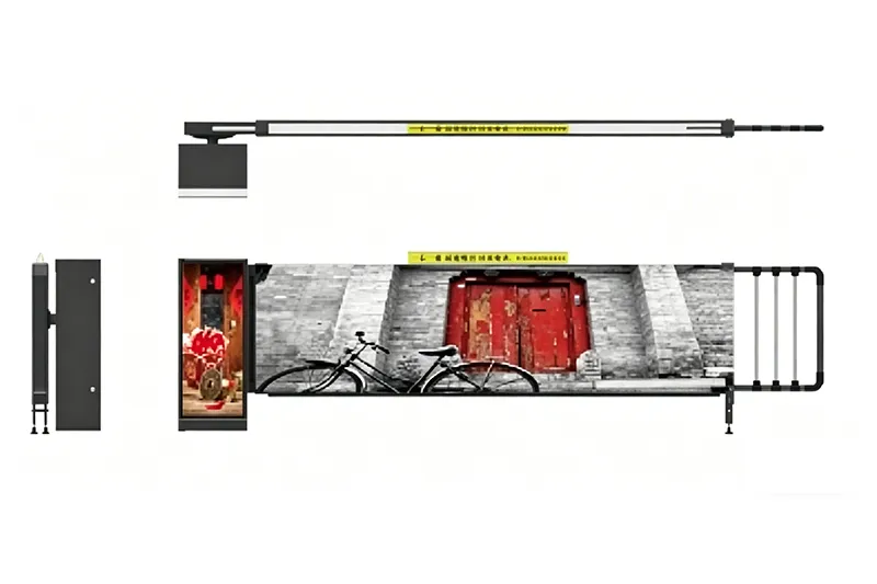 LLZH-D106-T Advertising Barrier Gate with DC24V Motor