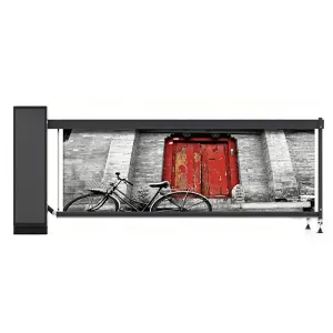 D106-B Flip-Canvas Lightbox Advertising Barrier Gate