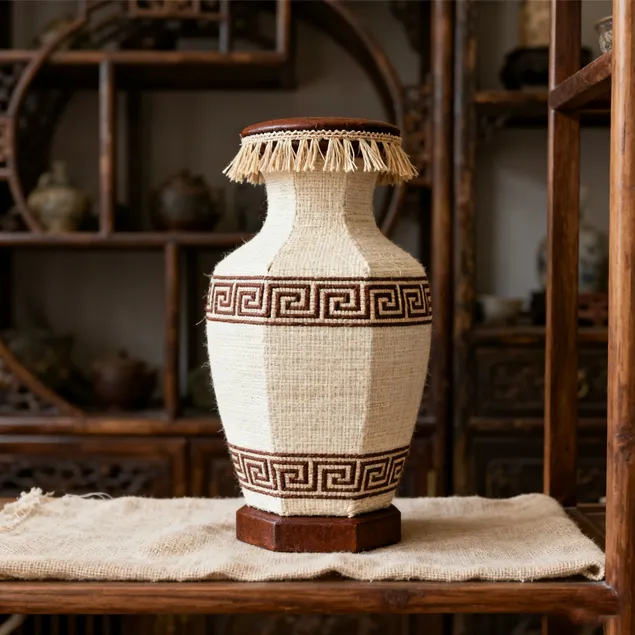 Traditional patterned vase ornaments