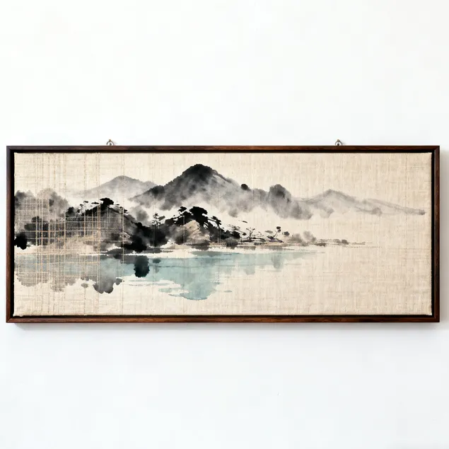 Xiabu's ink-wash landscape decorative paintings