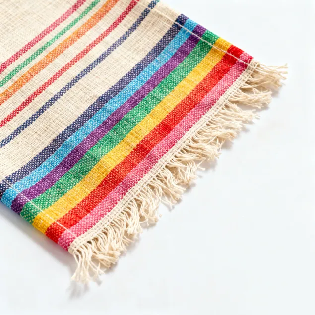 Rainbow striped handkerchief