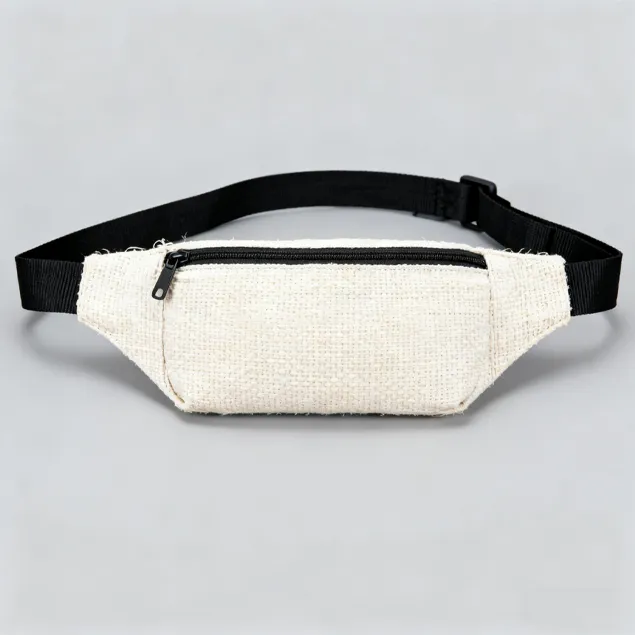 Sporty and casual Xia Bu fabric waist bag