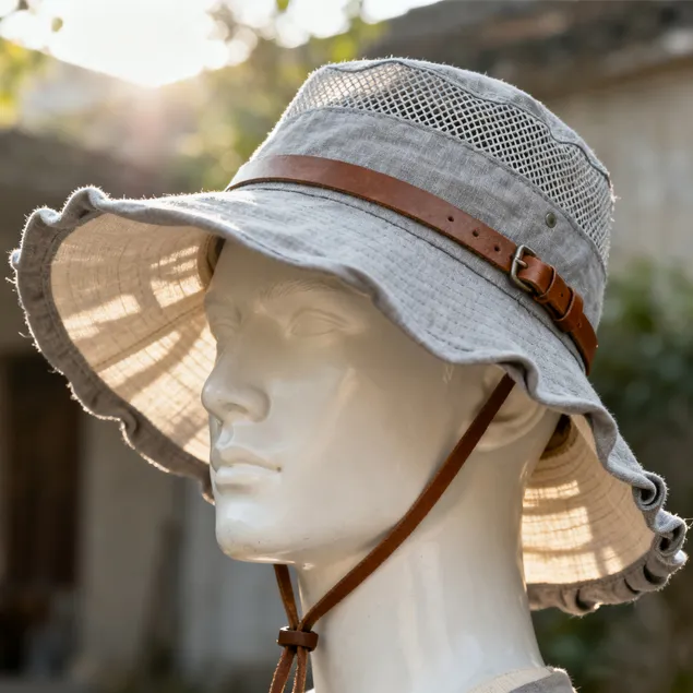 Intangible cultural heritage craft xiabu breathable sun hat