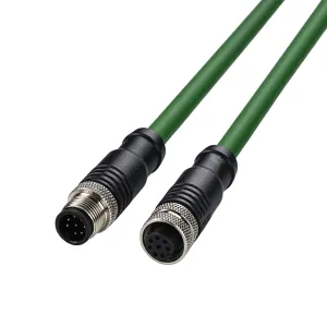 M12 A-Code Shielded Molded Cable