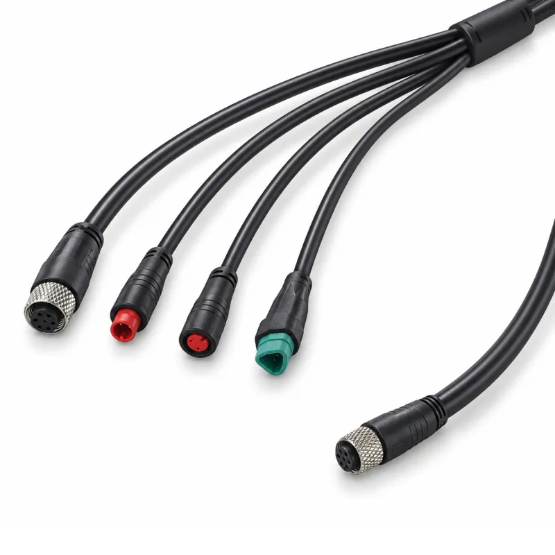 Ebike 9-Pin 1-to-3 Waterproof Wiring Harness