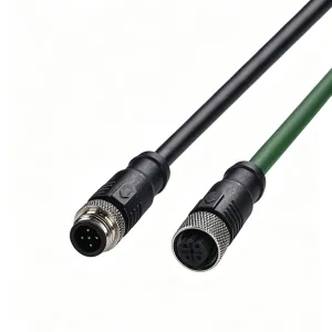 M12 B-Code Shielded Molded Cable