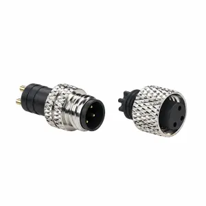 M8 3-Pin Long Body Male & Female Connector