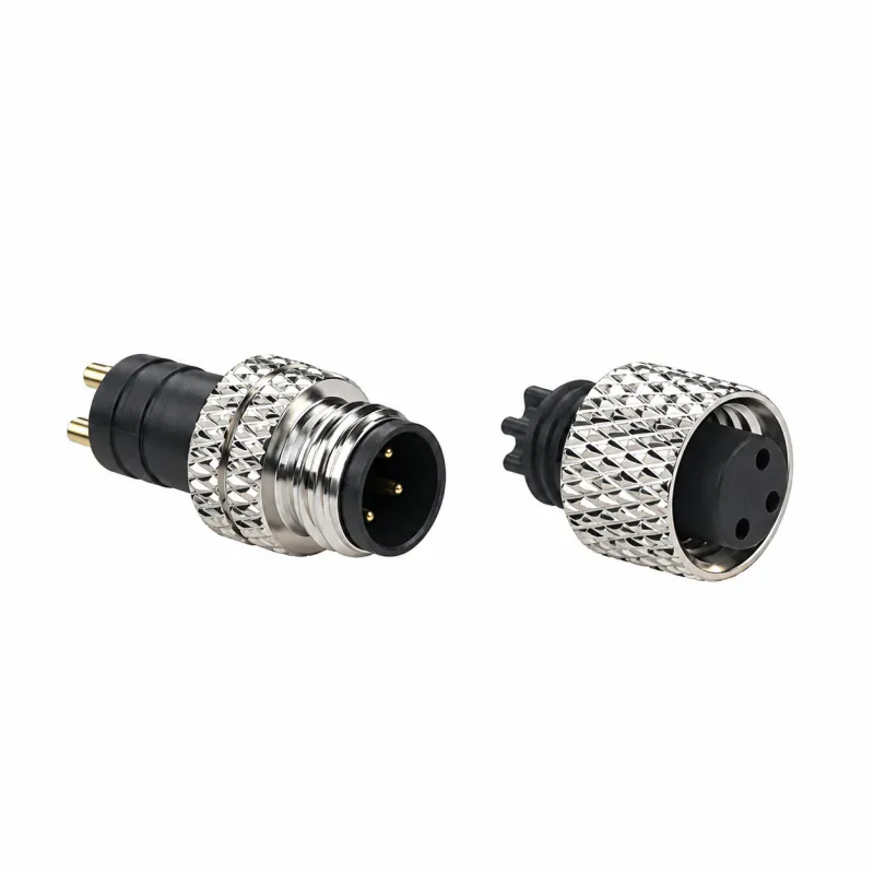 M8 3-Pin Long Body Male & Female Connector