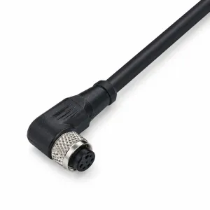 M8 Female Molded Cable Angled