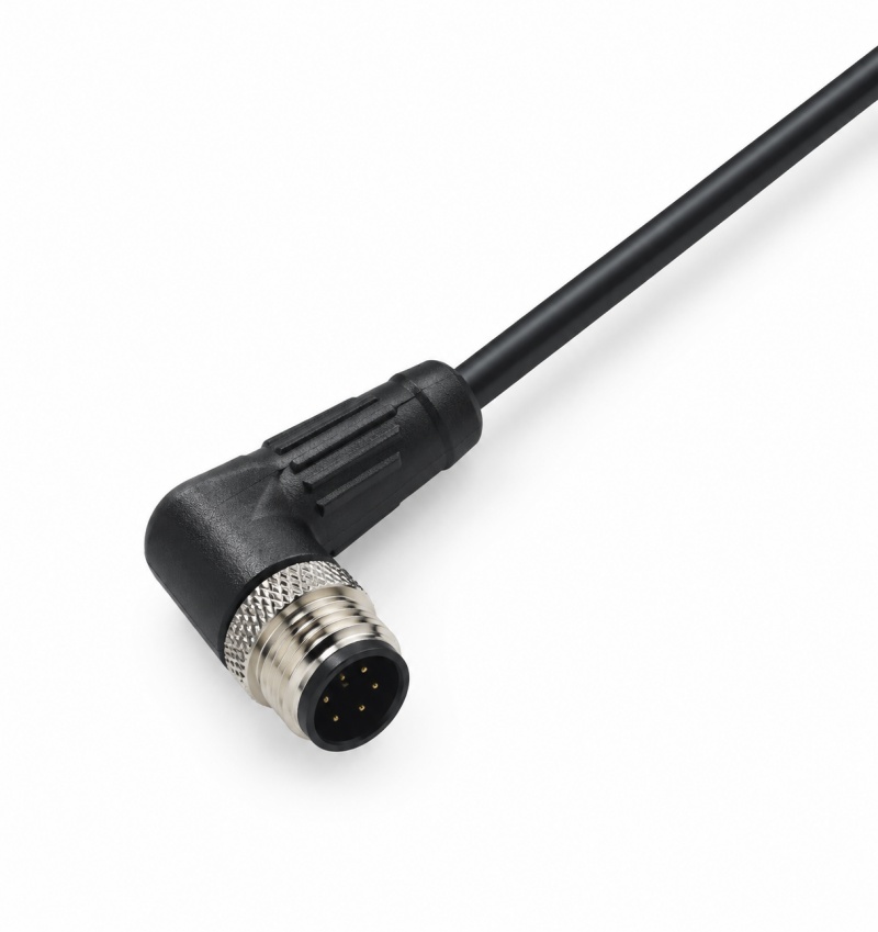 M12 Male Angled Molded Cable