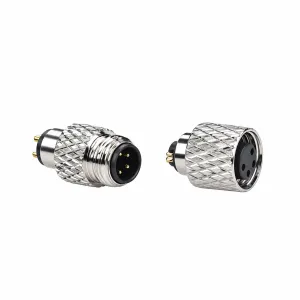 M8 4-Pin Shielded Male & Female Connector