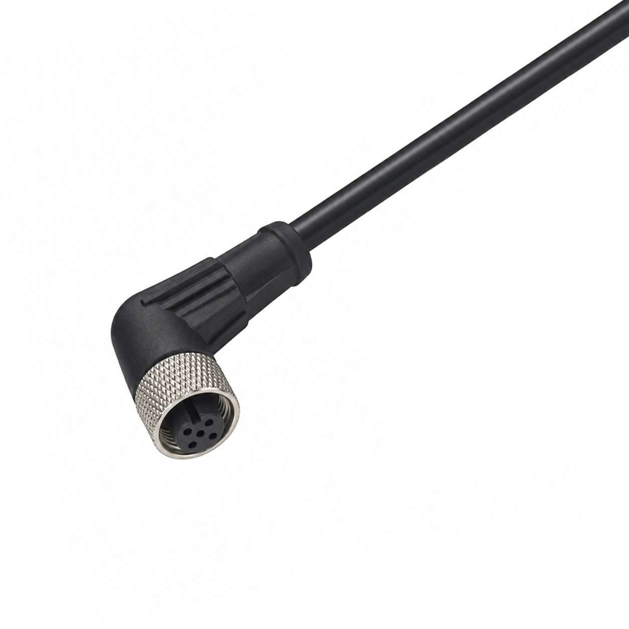 M12 Female Angled Molded Cable