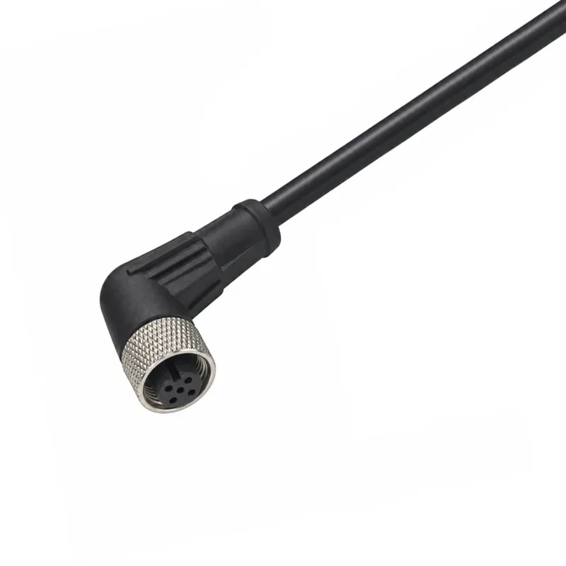 M12 Female Angled Molded Cable