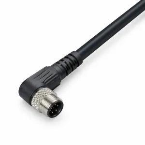 M8 Male Molded Cable Angled