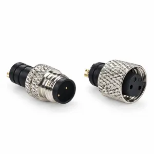 M8 2-Pin Long Body Male & Female Connector
