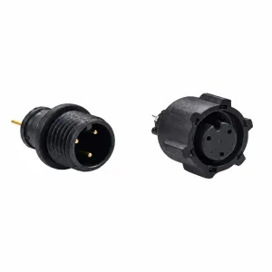 M8 3 Pin Threaded Male Female Circular Connector