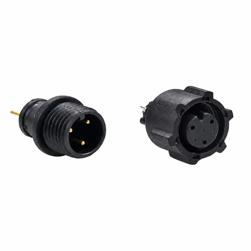 M8 3 Pin Threaded Male Female Circular Connector
