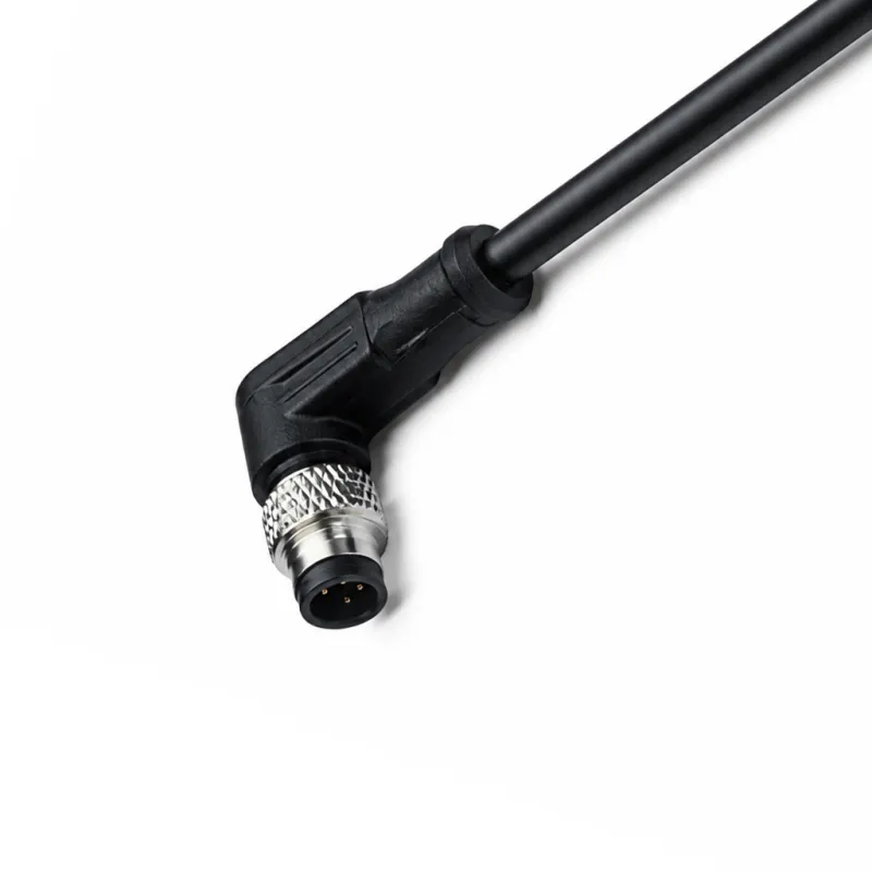 M8 Male Molded Cable Angled