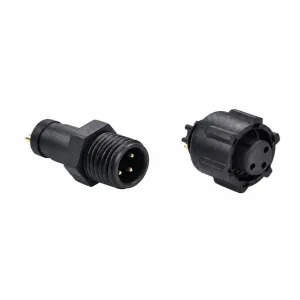 M8 3 Pin Extended Threaded Male Female Circular Connector