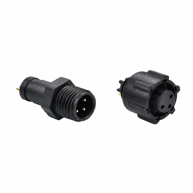 M8 3 Pin Extended Threaded Male Female Circular Connector