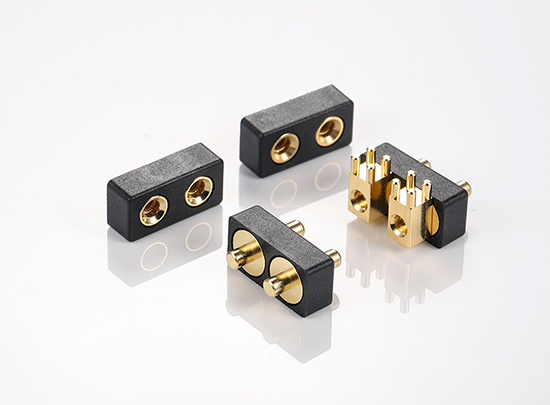 spring-loaded contacts