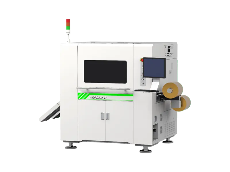 Double-head roll-to-sheet (roll-to-roll) hand cover film laser cutting equipment