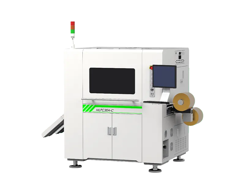 Double-head roll-to-sheet (roll-to-roll) hand cover film laser cutting equipment