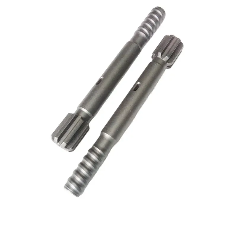 T38 Shank Adapter Top Hammer Drill Rod Blasting Borehole Threaded Extension Drill Rod
