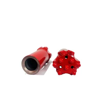 Fast Drilling 57mm R32 Top Hammer Bit Thread Button Bit for Rock Drilling Mining Tunneling