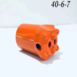 40mm 4 & 6 Buttons 7 Degree HSS CarbideTapered DIN 345 Drill Bit