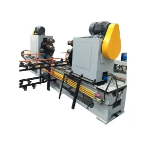 Steel drum corrugating machine